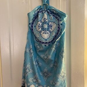 Vineyard Vines silk halter dress